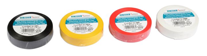 Ruban isolant Autoext. Teco 50mm x 0.18mm x 20m ROUGE