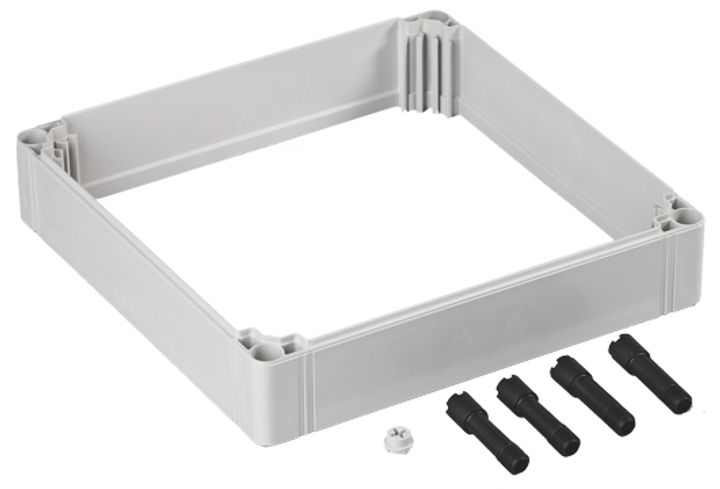 200x200x55 Cadre d'extension O PC IP66 bord plein