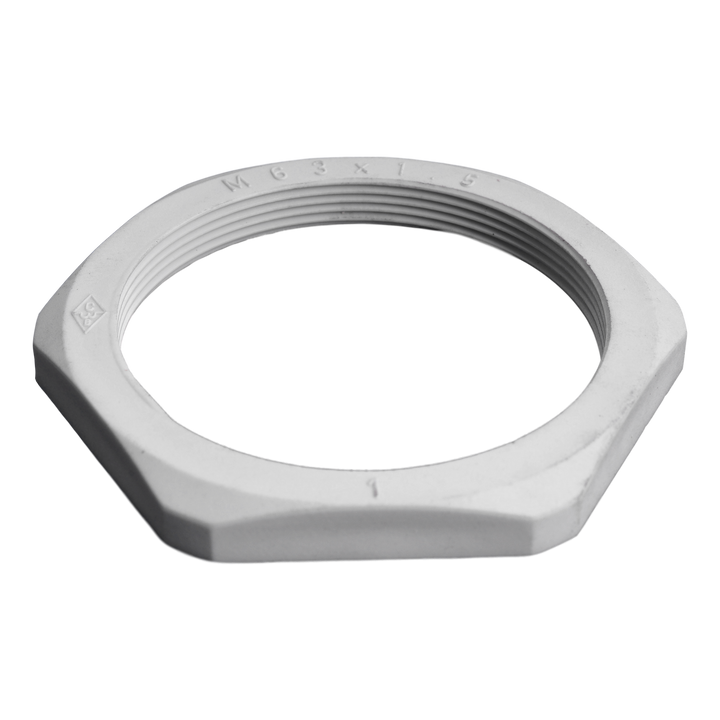 Kunststof tegenmoer schroefdraad: 63mm
