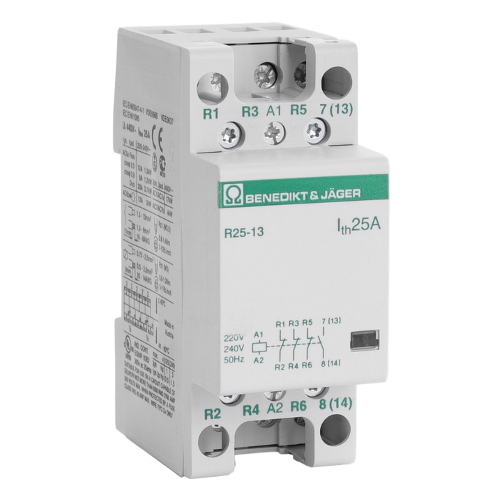 Contacteur modulaire AC 4 pôles 25A
