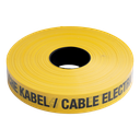 Waarschuwingsband 0,15mmx40mmx250m g/z 'elektrische kabel'