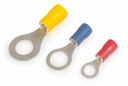 Geïsoleerde ringkabelschoen, rood, 1.5mm², M4