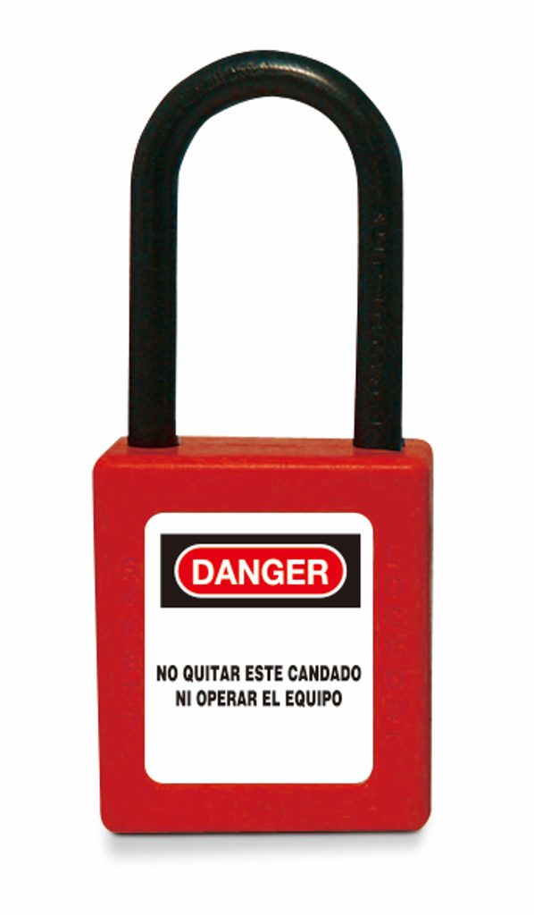 Cadenas de sécurité en composite rouge