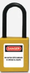 Cadenas de sécurité en composite jaune
