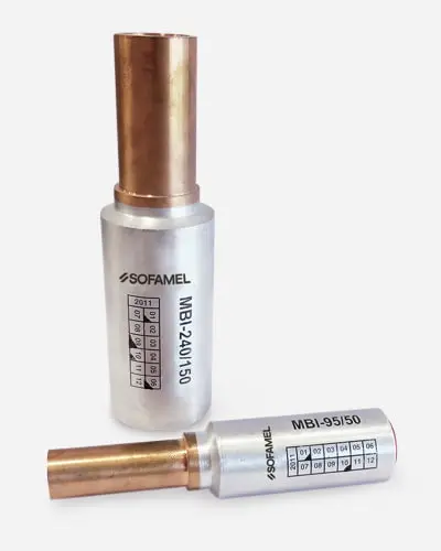 Manchon de réd. bimét. 150=>25mm², MT