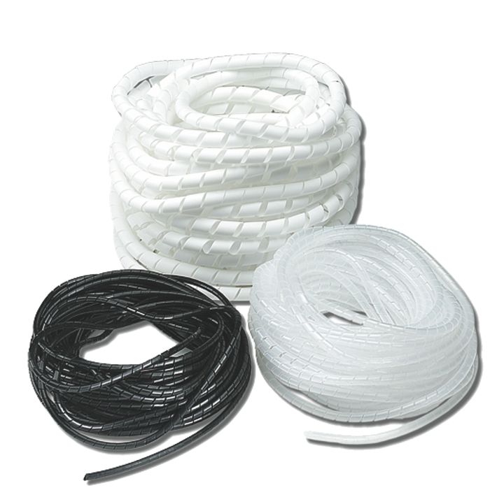 Gaine spiralée noire en polyéthilène SP 6N
