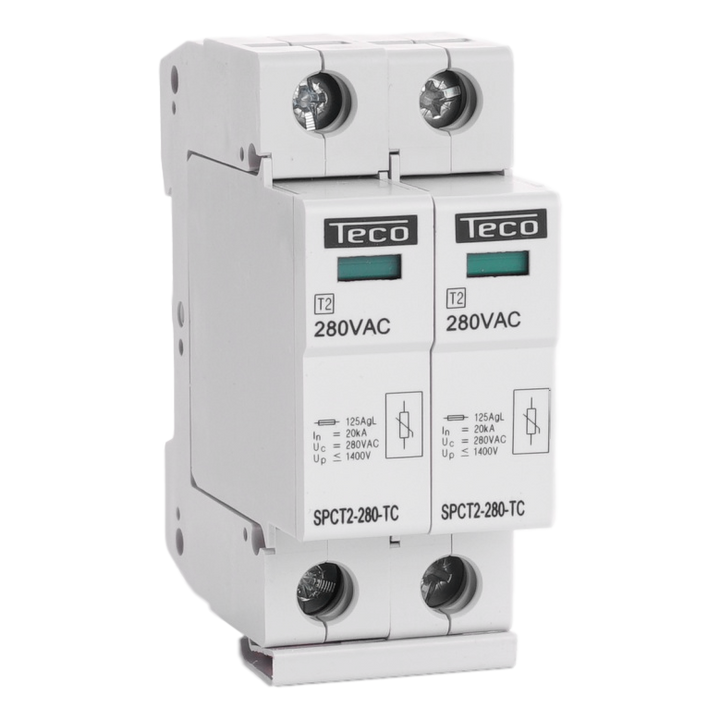 Plug-in surge arrester type 2 2p 280Vac 2x20kA