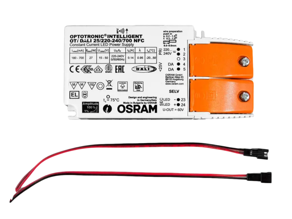 (AS) Driver DALI OSRAM 500mA TECO KUANA S (2 pcs) + anti-tract.