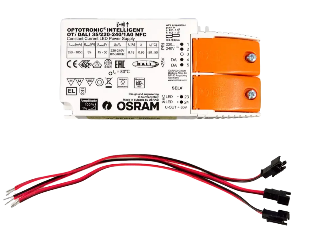 (AS) Driver DALI OSRAM 500mA TECO KUANA S (3 pcs) + anti-tract.