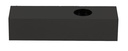 Base Rectang. 175x50x40 pour LED Teco NAULA Noir 1x10W Dim