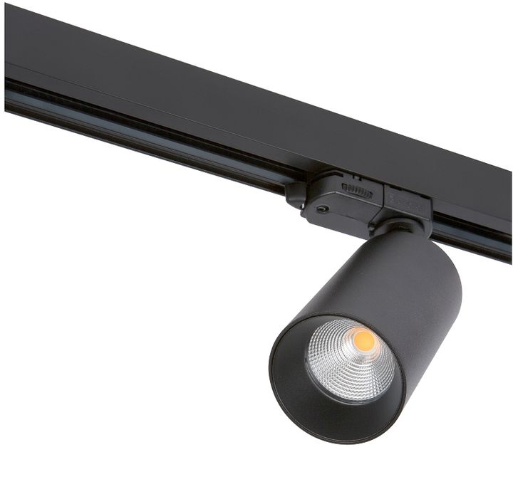 Tracklight LED 3P TECO NAULA 12W 2700K 36° Ra90 Ø60 Noir Dim