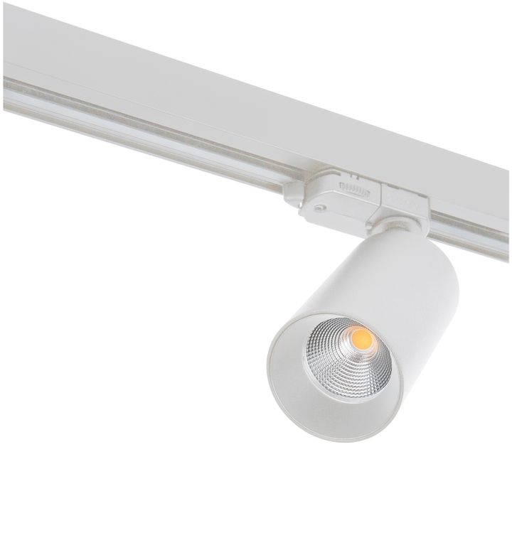 Tracklight LED 3P TECO NAULA 12W 2700K 36° Ra90 Ø60 Blanc Dim