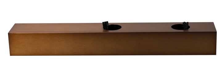 Rechthoek Basis 335x50x40 voor TECO LED NAULA Brons 2x10W Dim
