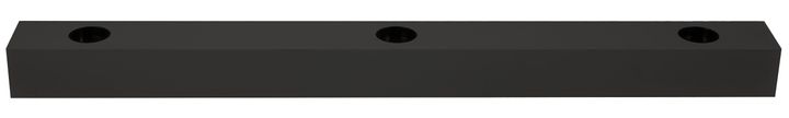 Rect. base 560x50x40 for LED Teco NAULA Black 3x10W Sym Dim