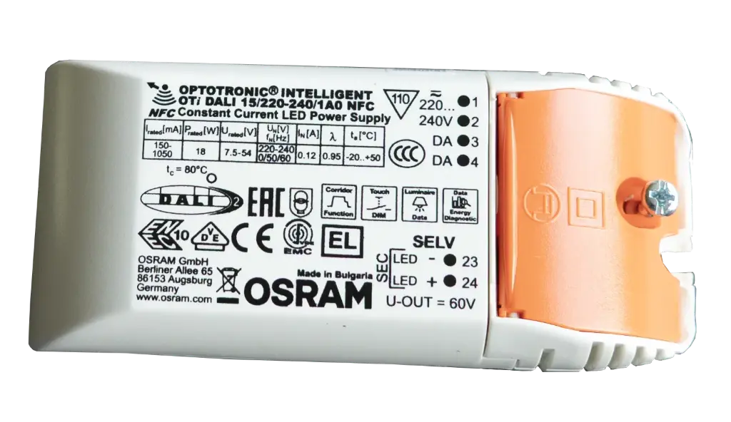 (AS) Driver Dali OSRAM 500mA TECO NAULA (1pce) + anti-tract.