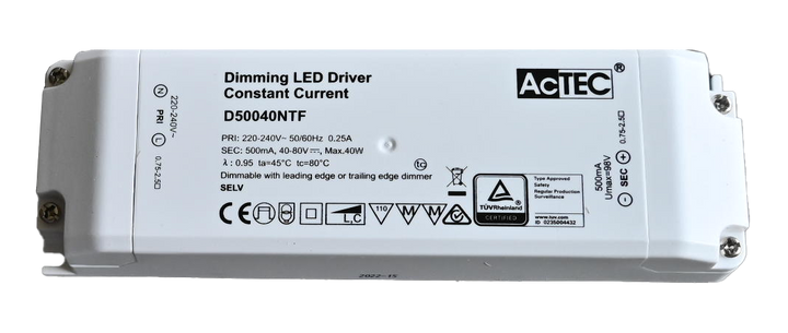 Driver 40w Phase Dim 500mA voor TECO NAULA