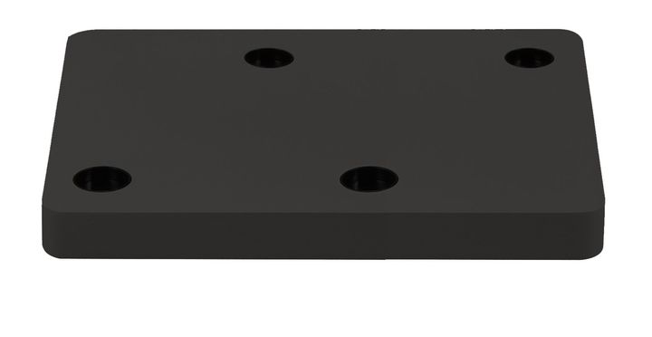 Base Rect. 320x160x35 for LED Teco NAULA Black 4x10W Dim.