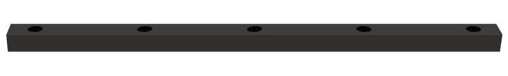 Base Rect. 1650x50x40 for LED Teco NAULA Black 5x10W Sym Dim