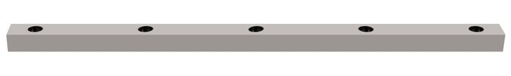 Base Rect 1650x50x40 pour LED Teco NAULA Blanc 5x10W Sym Dim
