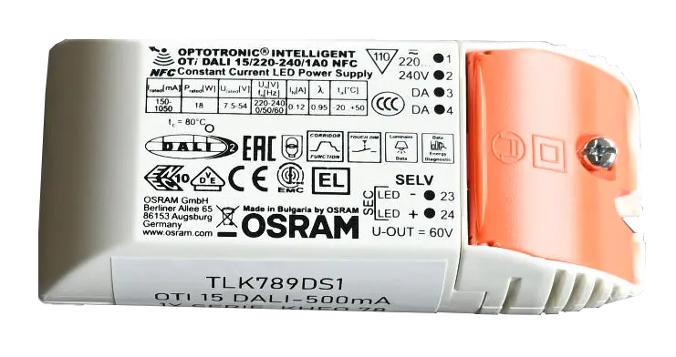 (AS) Driver DALI OSRAM 500mA TECO KHEO 78 (3 pcs) + anti-tract.