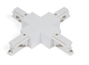 Connecteur en X Blanc pour Rail 3P Teco