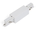 Straight Connector w/feeding point White for Track 3P Teco