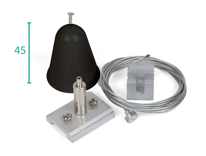 Suspension Kit 21X00cm Black For Track 3P Teco