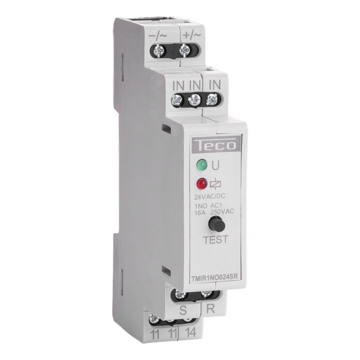 Afstandschakelaar Teco 1no 16A 24V met SET en RESET