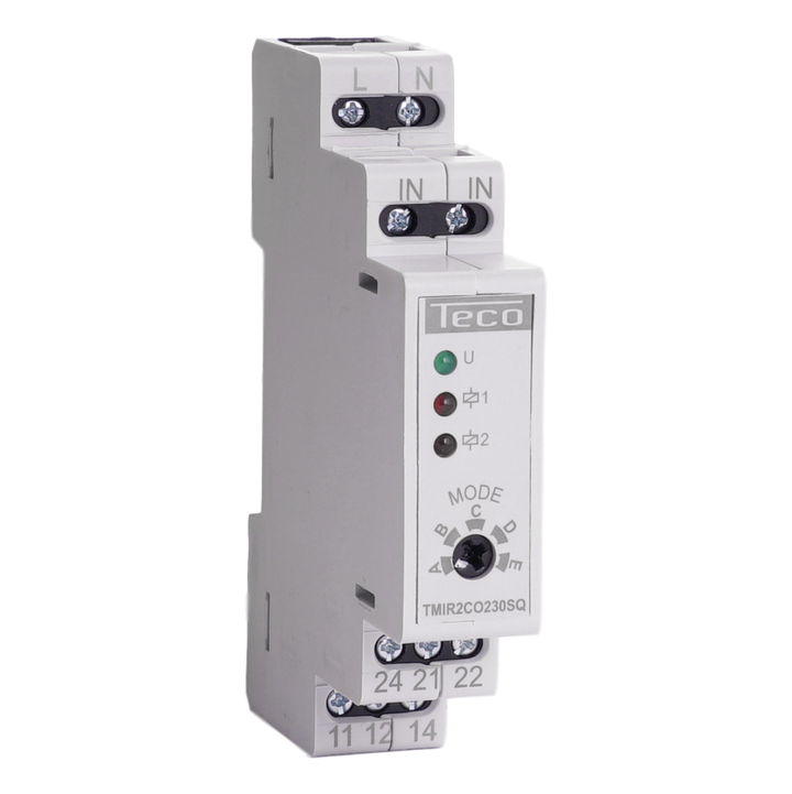 Télérupteur modulaire Teco 230Vac 2inv 16A à 5 séquences