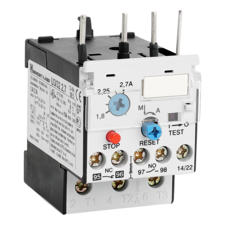Relais thermique, 1,8-2,7A