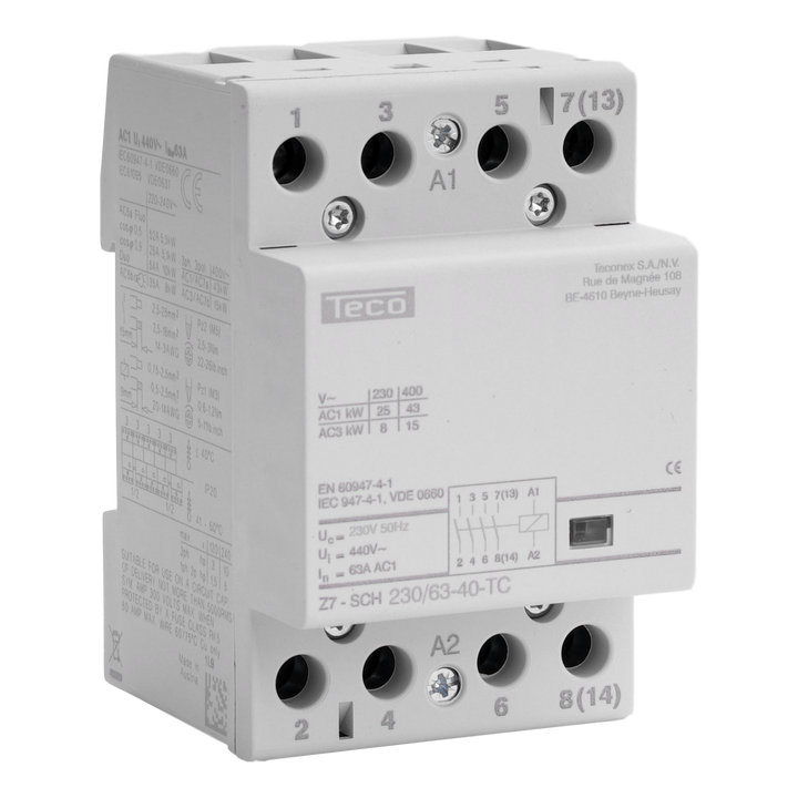 Contactor Teco 230VAC 63A 4NO