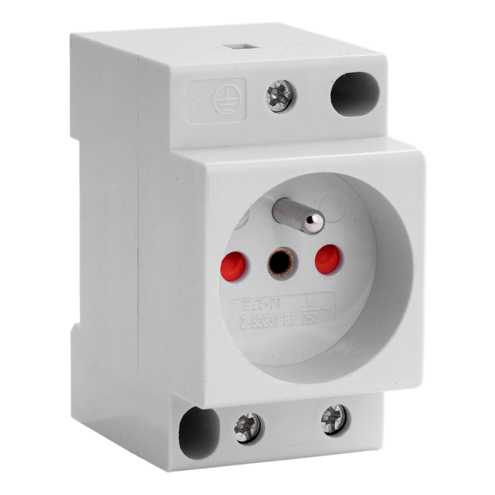 Modular socket TC 2P+T 10/16A child protection