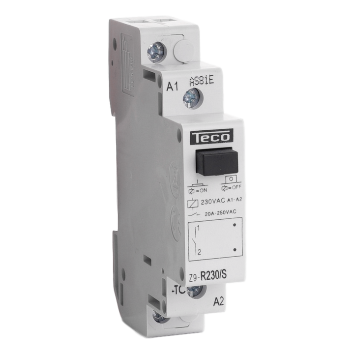 Installatierelais Teco 230VAC 20A 1NO