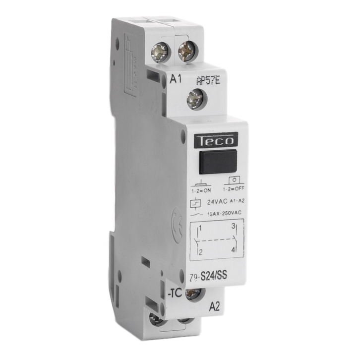 Impulsrelais  Teco 24VAC 16A 2NO