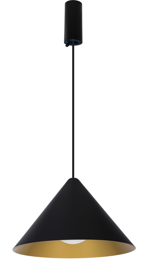 (AS)Pendel cap NAULA 3000K + base  Phase dim Noir Doré