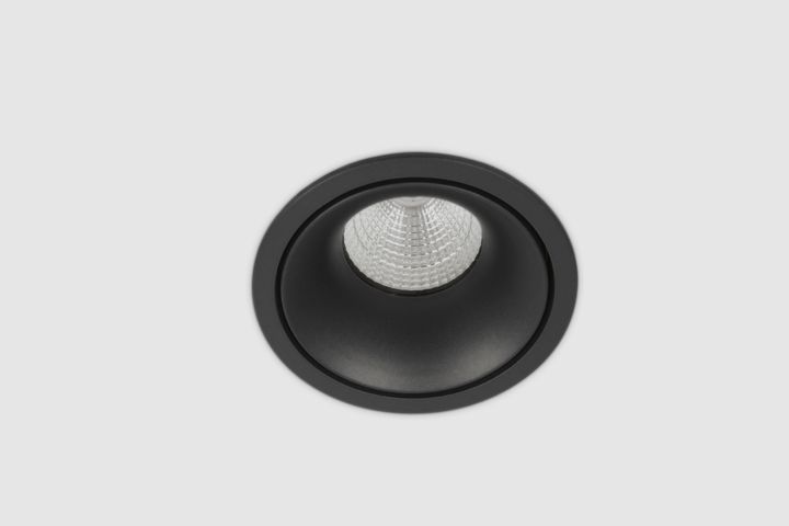 KHEO inbouw 2W 2700K Zwart+ Fixed driver