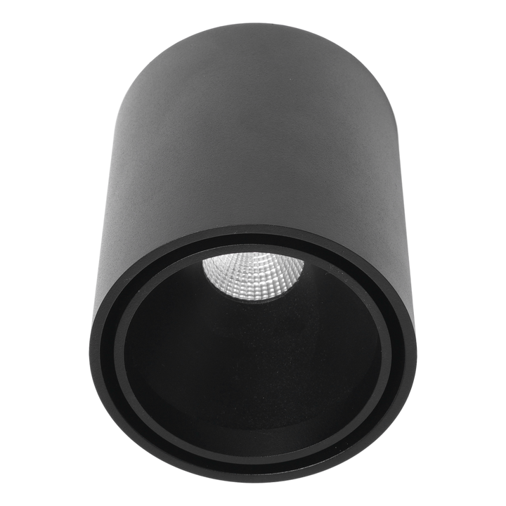 (AS)KUANA 9W  rond 3000K Noir
