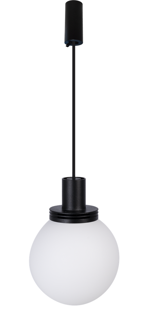 (AS)Pendel  bol NAULA 3000K + basis  Phase dim Zwart