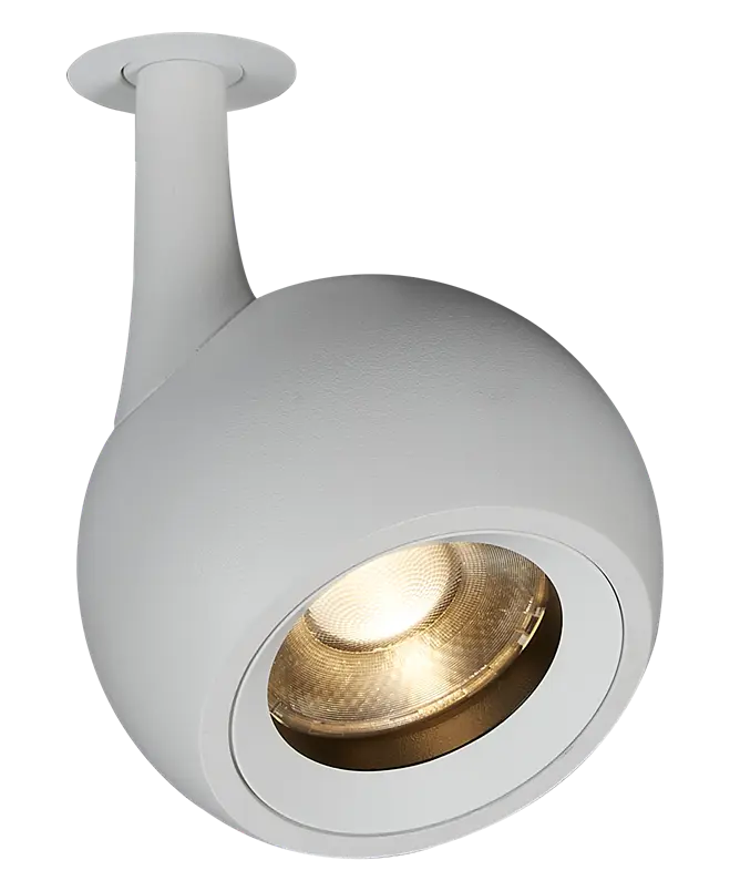 Spot LED TECO NAULA  9W 3000K Ra90 Dim Blanc 34° 75X106mm