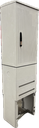 Armoire de trottoir porte rayée DIN0 complete (armoire+plaque+socle)