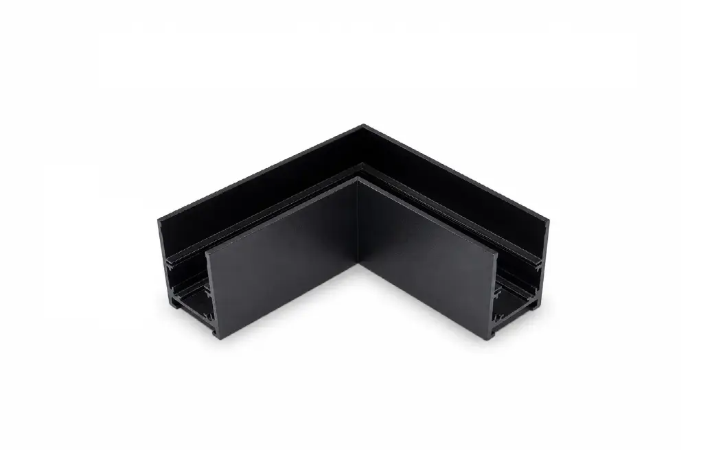 (AS)Angle horizontale de 90° Track 48V H 29 Noir  connecteur  incl.