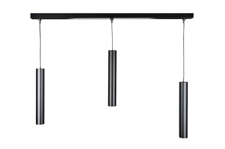 (AS)Base Rect. 1150x50x40 + NAULA Noir 3x9W Sym Dim