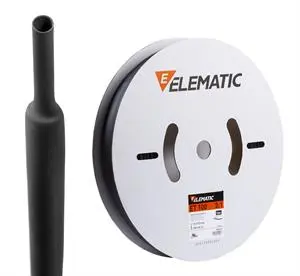 Bobine 150m gaine thermo ET100 noire - Ratio 2:1 9,5mm