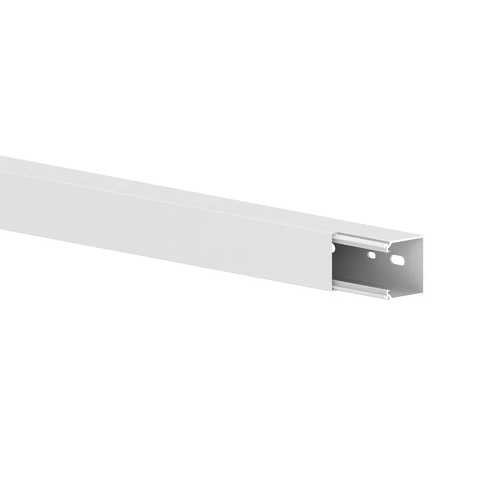 40x40- Goulotte murale blanche (RAL9010)