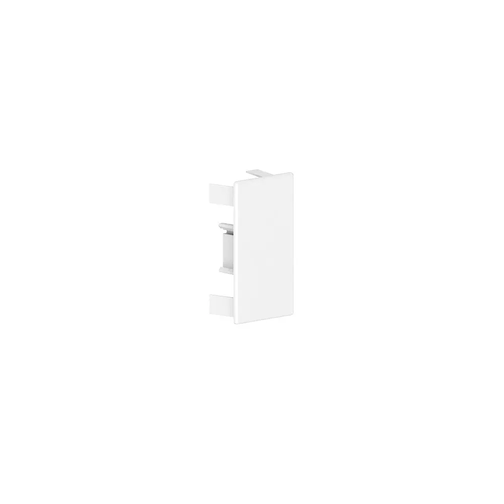 60x110- Embout pour goulotte murale blanche (RAL 9010) 