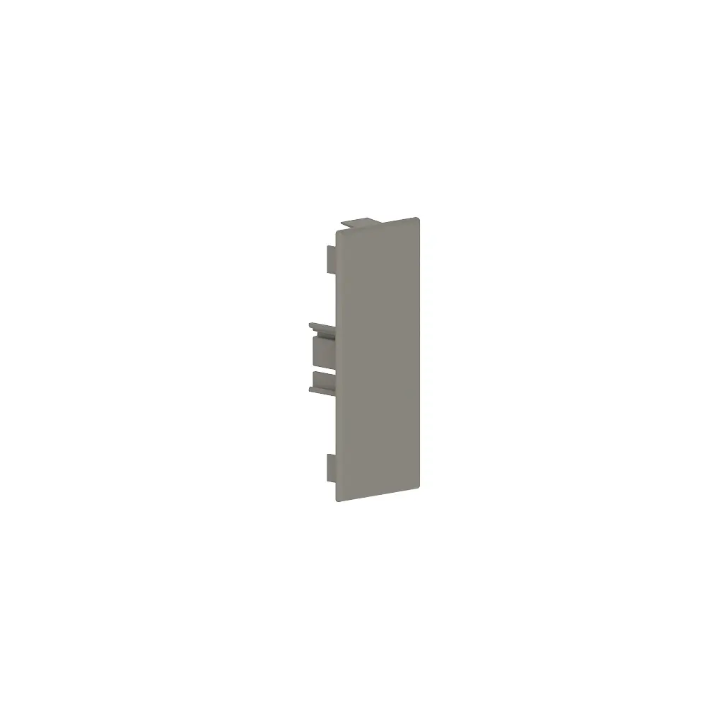 60x150- Embout pour goulotte murale grise (RAL 7030) 
