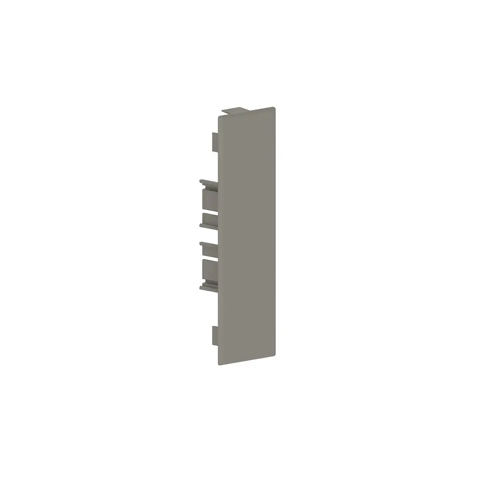 60x200- Embout pour goulotte murale grise (RAL 7030) 