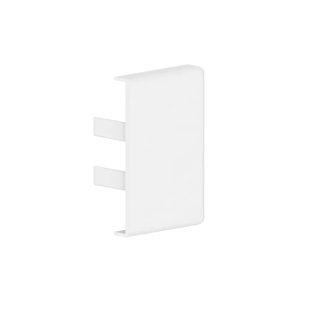 25x40- Embout pour goulotte murale blanche (RAL 9010) 