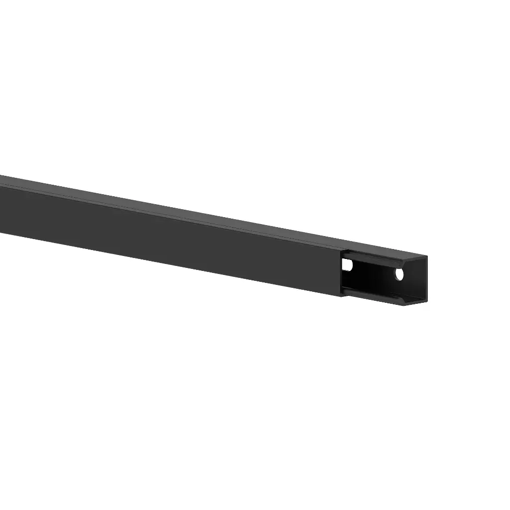 15x15- Goulotte murale noire (RAL 9005)
