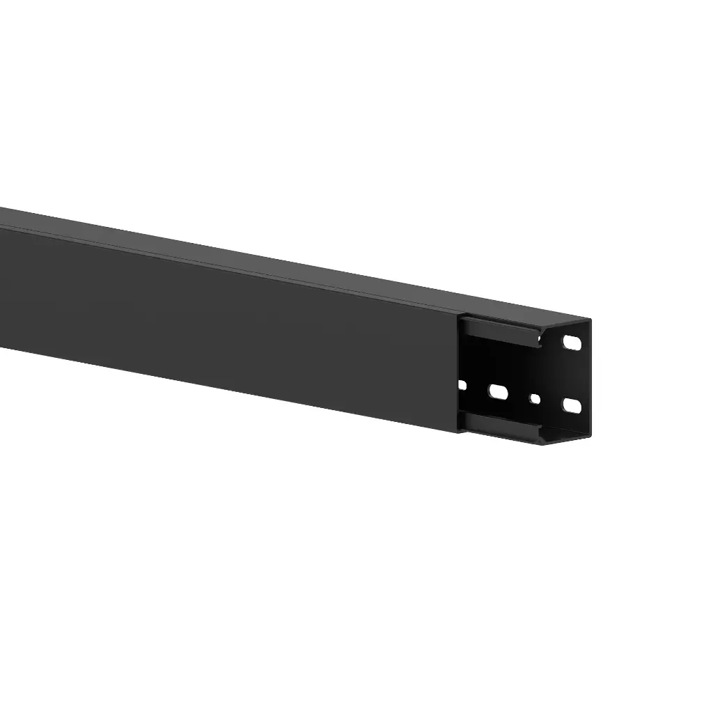 40x60- Goulotte murale noire (RAL 9005)